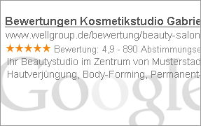 Bewertungseintrag in Google