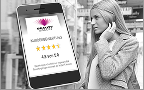 Ladenfensteraufkleber mit QR-Code